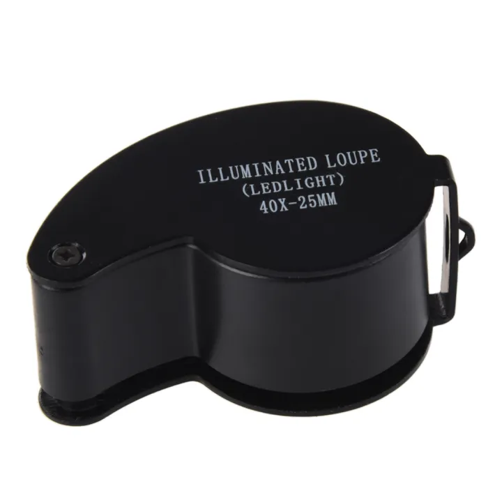 40x%2025mm%20Eyes%20Optical%20Glass%20Loupe%20Magnifier%20Magnifying%20LED%20Light%20-%20Image%203