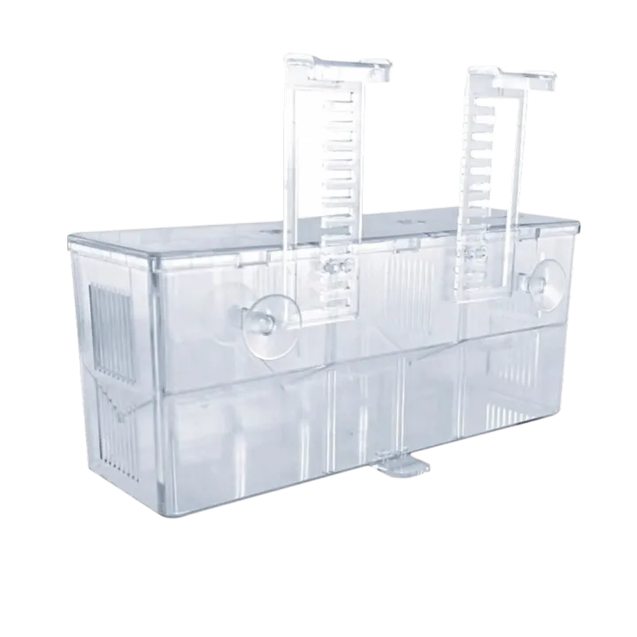 Rectangular Box Hatching Hatching Container Highly Transparent Fish Breeding Box Double Layer ...
