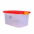 Bagmati Smart Box Multipurpose Plastic Storage Container Box With Lock (Clear/Transparent) – Rectangular. 
