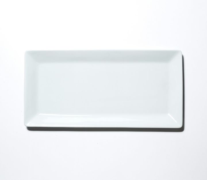 Rectangular Platter For Snacks/Serving Rectangular Platter Ariane Ivory Color Pack Of 6Pcs