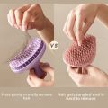 Volumizing Self Cleaning Silicone Shampoo Brush Dandruff Removal Comfortable Hair Washing Comb Deep Cleaning Soft Head Scalp Massager Body Massage. 