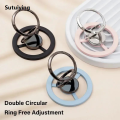 Sutuiying 360° Magnetic Phone Ring Holder for MagSafe Kickstand Magnet Fifty percent discount Grip for iPhone 15 14 13 12 Pro Max Finger Ring Holder Stand. 