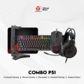 Fantech P51 5in1 Bundle(Headphone-Keyboard-Mouse-Headset Stand-Mousepad). 