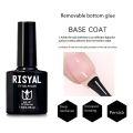 Risyal Soak Off  Uv Color Top, Coat Gel Polish & Base Coat Gel Polish For Nails, 7.3 Ml (0.2fl.oz) Each. 