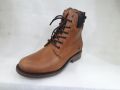 Remember Light Brown Vintage Leather Lace-Up Boots For Men- N5. 