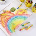 【LoLular design】12/18/24 Color Oil Pastel Crayons Children Baby Graffiti Soft Oil Paint Brush Barrel School Art Drawing Stationery. 