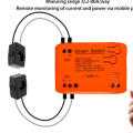 Tuya Smart 85-250V WiFi 2 Channel Clamp with Current/Voltage/Energy Monitoring 80A Smart Energy Meter for. 