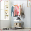 Multifunction Clothes Triangle Coat Rack Removable Bedroom Rack With Wheels. 