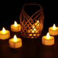12Pcs Flameless LED Candle Tealight Diya Smokeless Plastic Decorative Tea Lights Candles Lights for Home Office Birthday Tihar Diwali Navratri Lighting Decoration DIY Party Decorative T Light. 