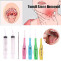 Tonsil Stone Remover Tools Led Light Ear Wax Remover Stainless Steel Earpick With Tips Irrigator Syringe Clean Care Tool GTWEN. 