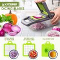 Vegetable Chopper Veggie Chopper, 12-in-1 Sedhoom Food Choppers and Dicers Hand, Onion Chopper Onion Cutter Potato Salad Fruit Apple Carrot Chopper. 