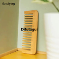 Difutagui Bamboo Wide Tooth Comb Hair Brushes Detangling Combs Anti-Static Fashion Curly Hair for Women Men Smoothing Massaging Home Salon Use. 