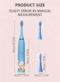 Sonic Electric Toothbrush Cartoon Kids With Cleaning brush Ultrasonic IPX7 Waterproof Rechargeable Timer Brush for Children's. 