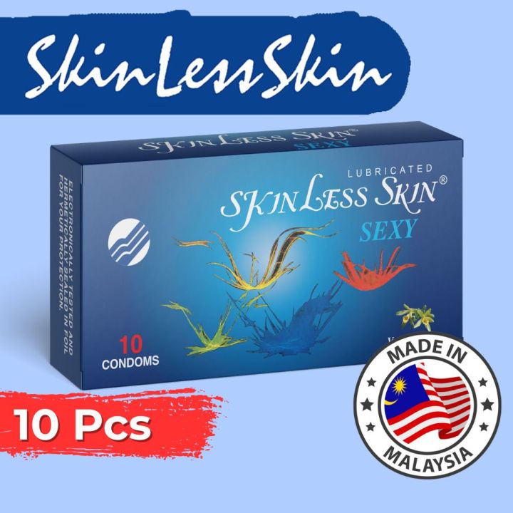 Skinless Skin 5-in-1 Premium Quality Condoms (10 pcs) – Dotted, Ribbed & Contoured, Vanilla Scented, Extra Lubricated, Made in Malaysia