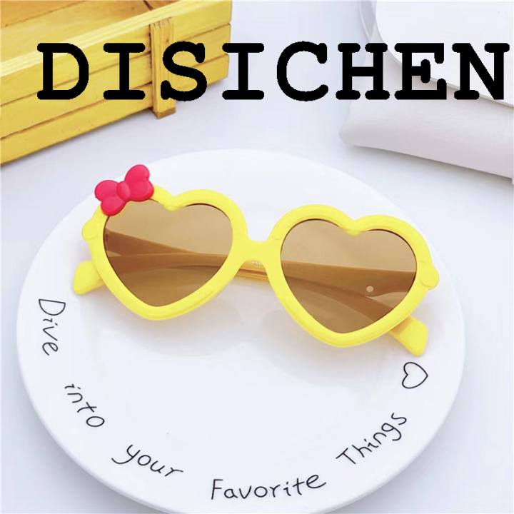 DISICHEN%20Profesional%20New%20Children's%20Love%20Shape%20Sunglasses%20Girls'%20Decorative%20Bow%20Sun%20Glasses%20Cute%20Baby%20Outdoor%20Sunshade%20Eyewear%20UV400%20Oculos%20De%20Sol%20-%20Image%203