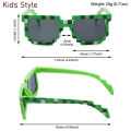 1PC Fashion Thug Life Sunglasses Novelty Gamer Robot UV Protection Sunglasses Birthday Party Cosplay Pixel Mosaic Sun Glasses. 