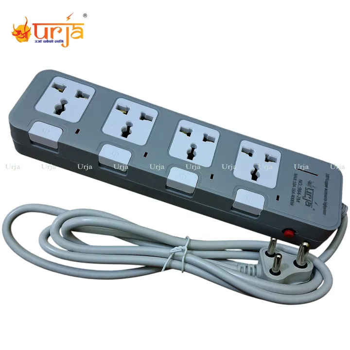 Urja%20(984-2M)%204%20Port%20Surge%20Protector%20%E2%80%93%20100%25%20Copper,%204000W%20(16A)%203%20Pin%20Extension%20Multiplug%20with%20Earthing,%20Individual%20Switches%20&%20LED%20Indicator%20-%20Image%203