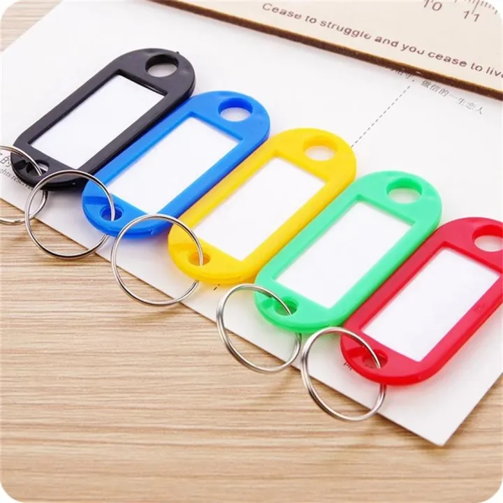 50Pcs%20Plastic%20Keychain%20%20Key%20Chains%20%20Key%20Fobs%20Luggage%20Id%20Label%20Name%20Cards%20Tags%20With%20Split%20Ring%20For%20BaggageKey%20Rings%20Accessories%20-%20Image%203