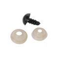 fasdaga 300 Pcs 6-12 mm Plastic Safety Eyes, Eyes Doll Making with 300 Pcs Washer for Toy Making DIY Crafts. 