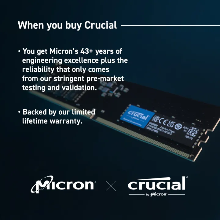 Crucial%20RAM%2032GB%20DDR5%205600MHz%20UDIMM%20Desktop%20RAM%20-%20Image%204