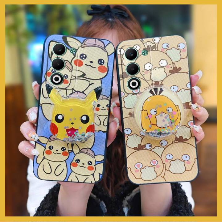 TPU%20Protective%20Phone%20Case%20For%20OPPO%20A5%205G/4G%202025%20Global%20Anti-knock%20Quicksand%20cute%20Durable%20Cartoon%20Glitter%20Kickstand%20-%20Image%204