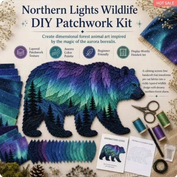 Party%20Decor%20Northern%20Lights%20Aurora%20Animal%20Quilt%20Kit%20Handmade%20Nature%20Themed%20Patchwork%20Sewing%20Kit%20Embroidery%20Starry%20Forest%20Animal%20Applique%20Kit%20Home%20Decor%20-%20Image%203