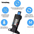 Wenefang Sutuiying 1PC Digital Depth Gauge Caliper Tread Depth Gauge LCD Tire Tread Sales Sales promotion promotion Gauge For Car Tire 0-25mm Measurer Tool Caliper Repair Tools. 