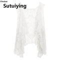 Sutuiying Luxury Special Offer Summer Women Lace Cardigan Gothic Shirt Coat Mesh Shawl Sun Protection Clothing Jacket Boho Tops Beach Party Sunscreen Outwear. 