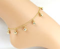 【Best Price Guaranteed】AG201 Korean-style hand ornaments fashion lady gift golden anklet will ring bell light gold foot ornaments. 