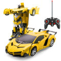 Transforming Car Robot - Remote Control Supercar Toy with Deformation and Drifting, 1:18 Scale. 