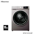 Hisense WFQY1214VJMT – 12 Kg Front Load Washing Machine Inverter 1400 RPM Steam Wash Pause & Add. 