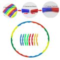 Zzoytoy Plastic 8 Pcs Exercise Fitness Hula Hoop Ring for Kids. 