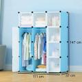 New Shoe And Cloth Rack Storage Cabinet Wardrobe With Hanger 12Door Cube Drawer ( Color May Vary). 