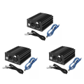 JAERBEE 3X 1-Channel 48V Phantom Power Supply with XLR 3 Pin Microphone Cable for Condenser Microphone Music Recording Equipment. 