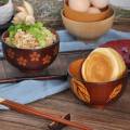 NAMUNY Wooden Portable Set Spoon fork Chopsticks Tableware Dinnerware with Wooden Salad Bowl for Salad, Noodle, Fruits. 