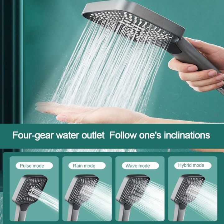 Multi-function Useful Rainfall Bath Handheld Shower Head Water-saving Sprinkler Bathroom Booster Shower Sprayer