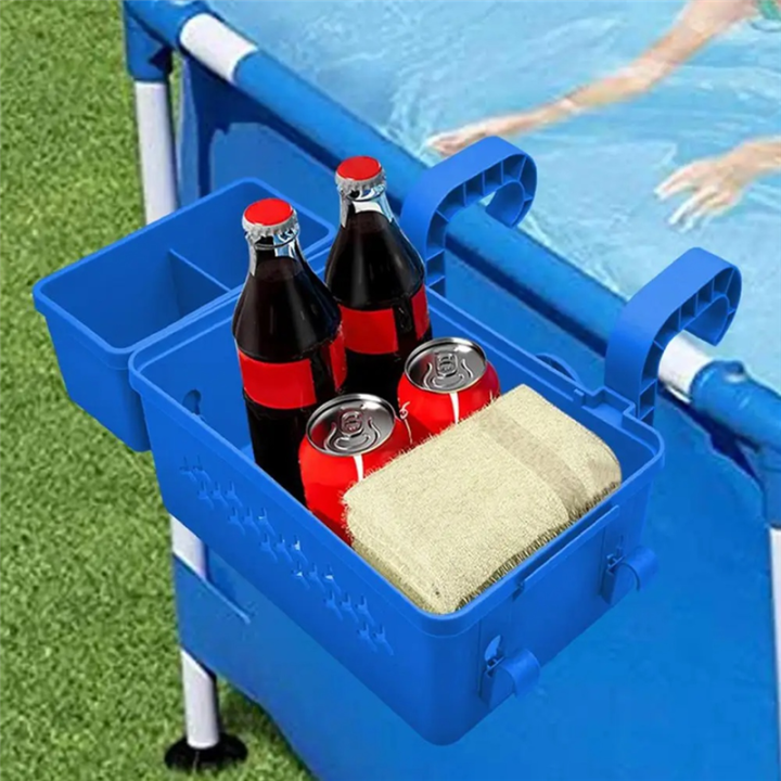 Nullmul%20Portable%20Poolside%20Storage%20Basket%20Tray%20with%20Cup%20Holder%20Above%20Ground%20Pool%20Accessories%20Poolside%20Storage%20Gray%20-%20Image%202