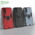 Lenuo Phone Case for vivo Y20 / Y20i / Y20s Silicone PC Metal Ring Holder Cover. 