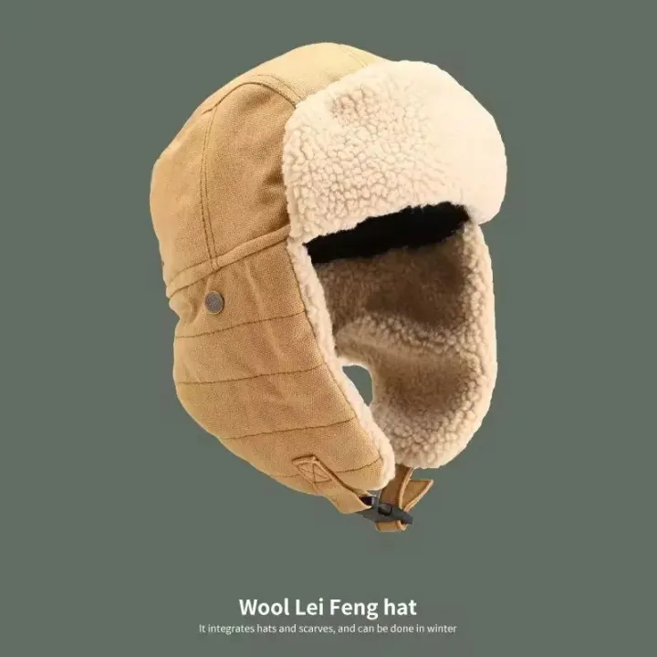 Sherpa%20Topi%20Outdoor%20Warm%20Thicken%20Snow%20Ski%20Earflap%20Trapper%20Hat%20Russian%20For%20Unisex/Winter%20in%20cotton%20febric%20-%20Image%205