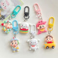 Cartoon Crayon Xiaoxin Keychain Bookbag Pendant Kids Backpack Charm Headphone Case Accessories Creative Couple Gifts. 