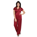 Women's Satin Nighty, Robe, Top, Night Dress - Set of 4 | Naypa Fashion. 