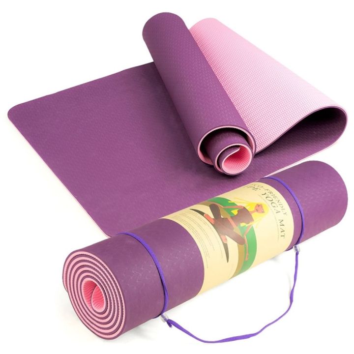 TPE Double Color Yoga Mat 183*61*0.6cm