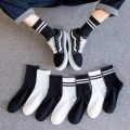 Pack of 6 Pairs of Cotton Half Socks Men (D 76) - Flexible And Stretchable Cotton Socks For Men | Men's Socks |. 