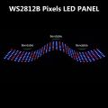 Colorful Flexible 8x8 16x16 8x32 with IC WS2812 WS2812B Pixels Led Panel Module Pixel Screen Matrix Panel Light Light Panel. 