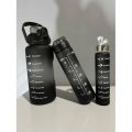 3in 1Water Bottles Lock Feature & Top Lid with Times Drink for Office/Home/Sports/outdoor. 