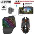 4 in 1 Bluetooth Gaming Keyboard Mouse Converter Combo for Smartphone PC PUBG Mobile Game Accessories. 