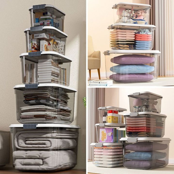Durable%20Transparent%20Storage%20Box%20with%20Lid%20Multi%20Size%20Organizing%20Box%20Stackable%20Space%20Saving%20Tote%20Container%20Handmade%20Paper%20Cup%20Cake%20-%20Image%207