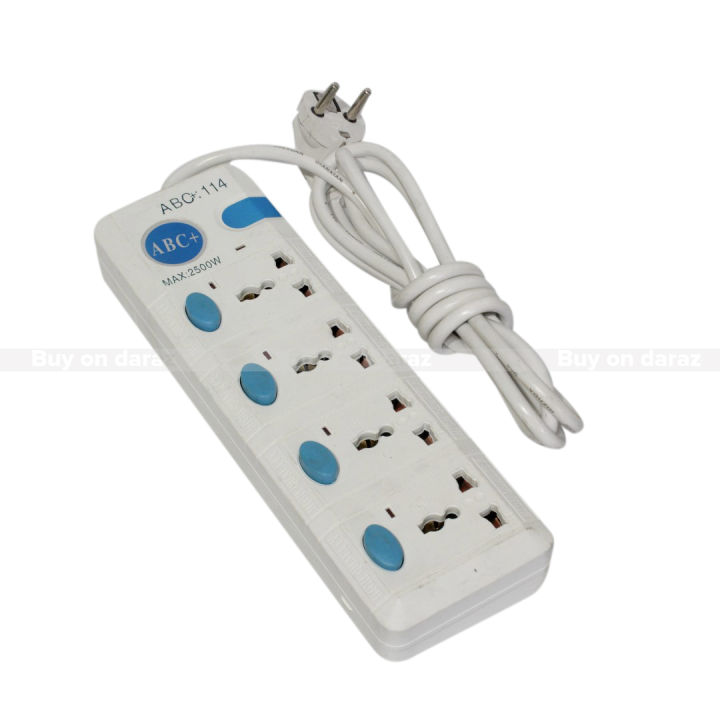 ABC 4 Port Multi Plug Power Socket Board