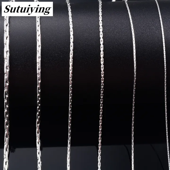 Sutuiying%20Thin%20Necklace%20Link%20Cable%20Chain%20on%20Neck%20for%20Women%20Ladies%20316L%20Stainless%20Luxury%20Steel%20Jewelry%20Accessories%20Silver%20Color%20Choker%20Her%20Gift%20-%20Image%205