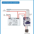 ARELENE Tuya Smart Zigbee Switch with Temperature Sensor Passive Dry Contact Zigbee Relay Work with Home Assistant DC 7-32V. 